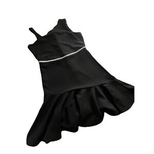 Rare Tour Girls Dress Size 14 STRECH Black Festive Holiday Christmas Dress